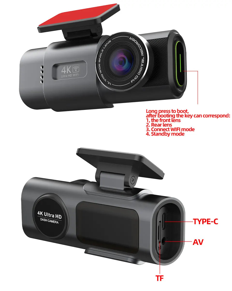 4K Ultra HD Smart Dash Camera